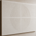 Aria Modern Dokulu Tablo Krem 50×70 cm